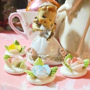 Vintage Lefton Cupid Girl Figurine